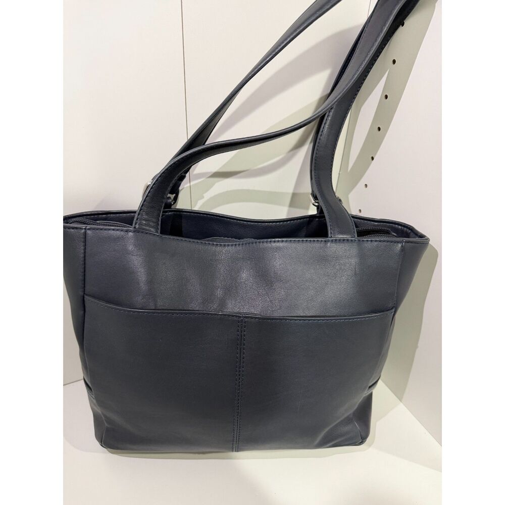 Giani Bernini Nappa Classic Leather Tote Shoulder Bag Black